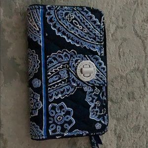 Vera Bradley blue bandana wallet